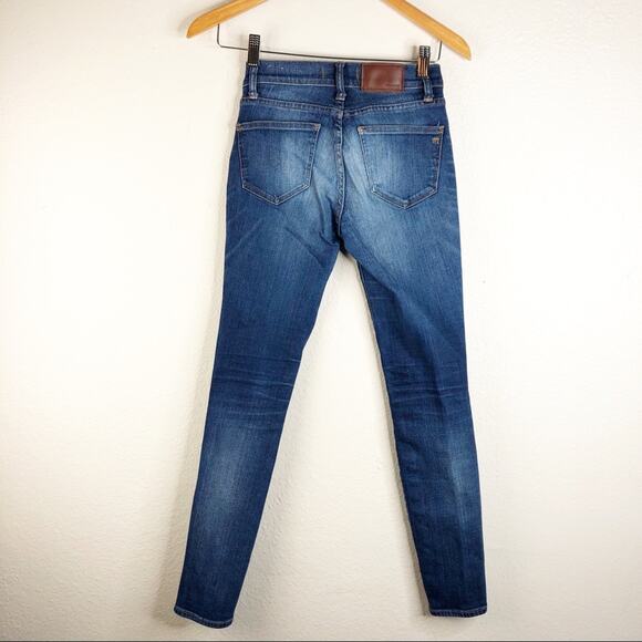 Madewell Women Skinny Distressed Jean Size 24 Mid Rise Super Cute Distressed - Picture 5 of 7